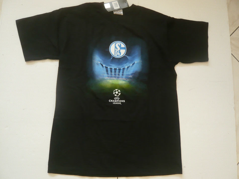 S04 FC Schalke 04 T-Shirt " Champions League " Gr. XS - XL neu!!