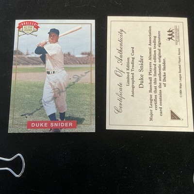 1994 Nabisco Duke Snider Certified Auto #NNO (02)