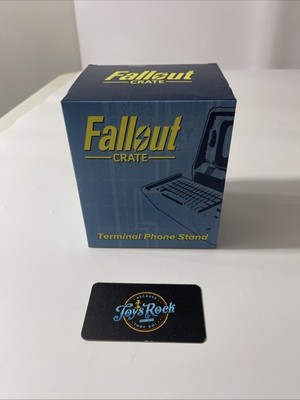 Fallout Retro Computer Terminal Phone Stand Replica Loot Crate for