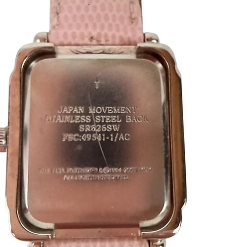 Pink Panther Watch Pink Leather Band 2007 Working New Battery - Picture 3 of 8