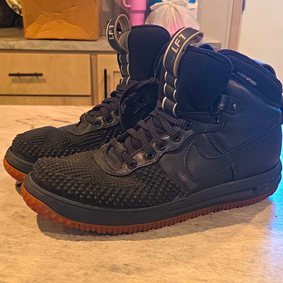 Nike Lunar Force 1 Duckboot Black/Brown Gum Water Resistant Ankle Boot US 11