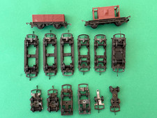 Vintage Triang TT  gauge wagon, coach and train bogies wheels axles Hornby