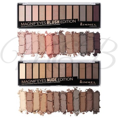 RIMMEL Magnif'eyes Eye Contouring 12 Pan Lidschatten Palette NEU *FARBTON WÄHLBAR*