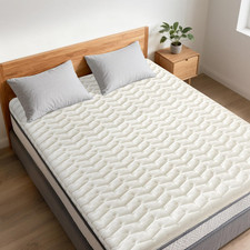 King Size Extra Thick Foam Mattress Topper for Back Pain Pressure Relief