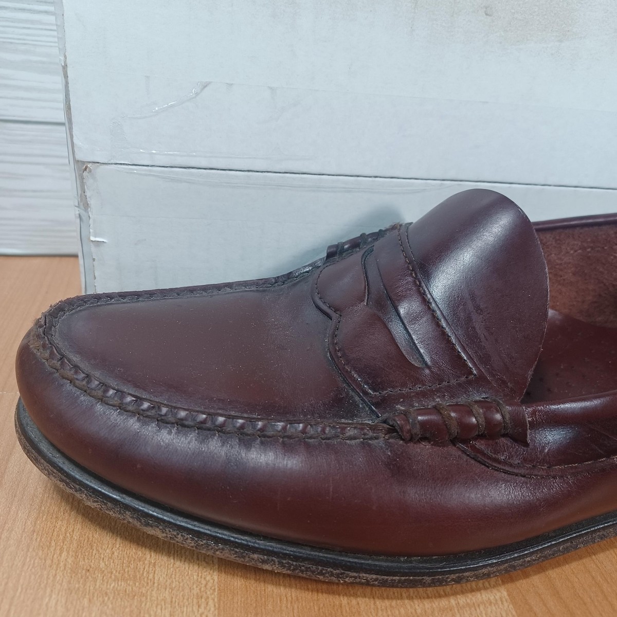 Vintage Dexter Shoes Mens 10 EEE Penny Loafers Moc Toe Made 