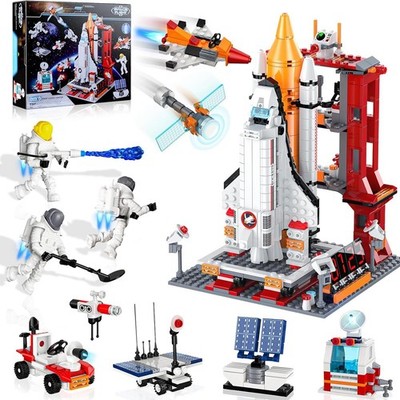 EXCOUP Space Exploration Shuttle Toys, 12-in-1 STEM Aerospace Building Kit To...