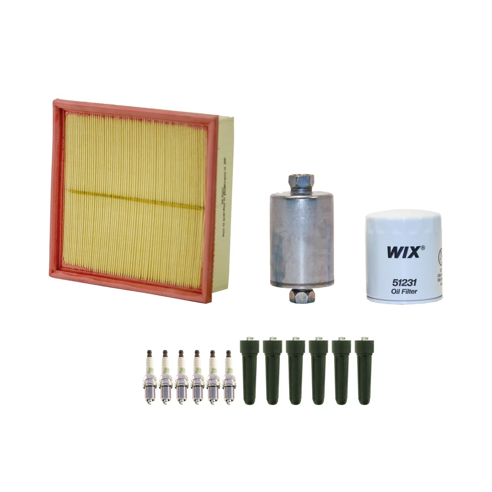 Kit de afinación Wix NGK 6 bujías y botas Kit para Jaguar XJ6 XJR 4.0 L6 RWD Foto 2 de 2