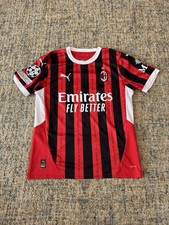24/25 AC Milan Pulisic Home Jersey Champions League Size Medium