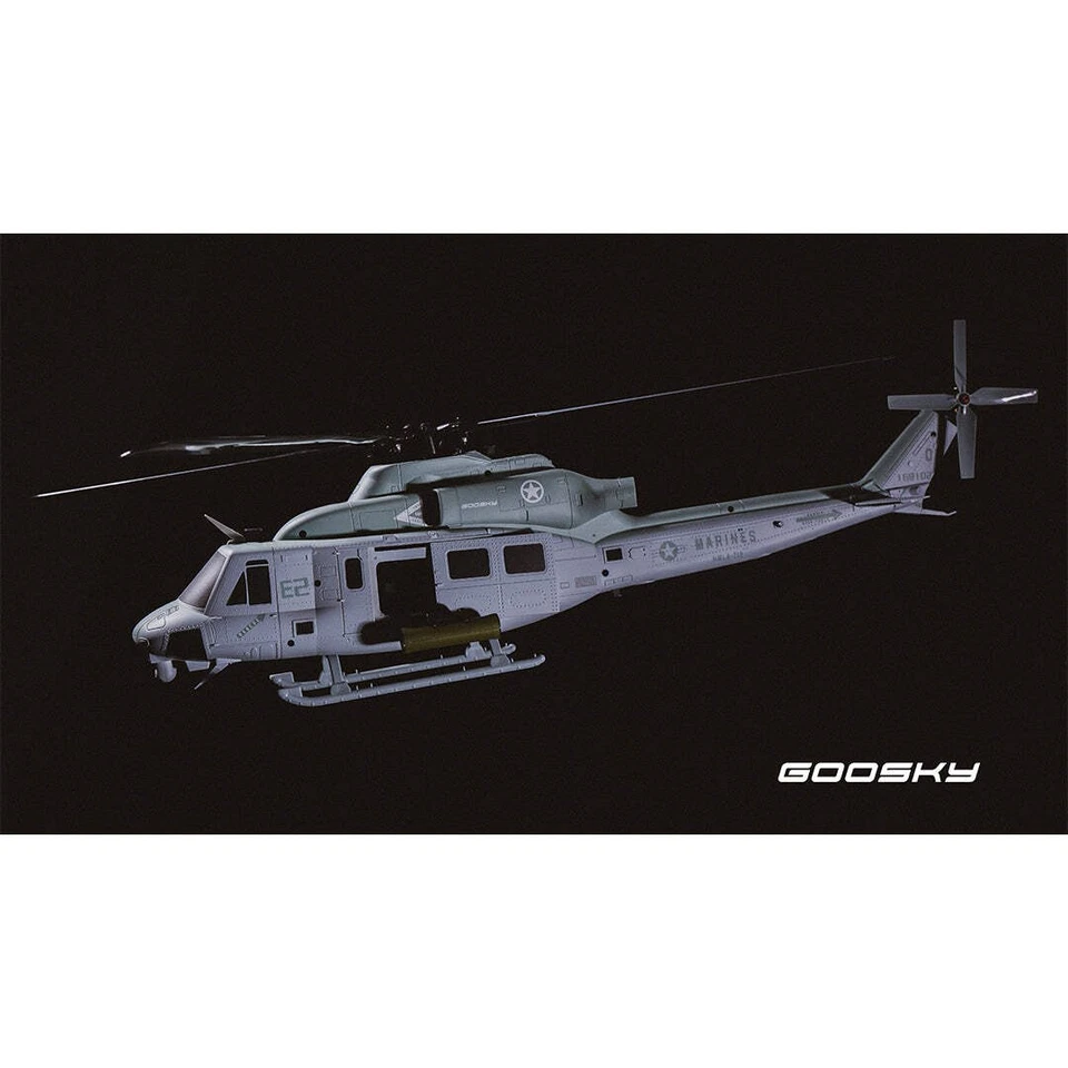 Goosky E2 UH-1Y Venom BNF 500 Size High-Performance Electric RC Helicopter 1/37 - Image 3 of 4