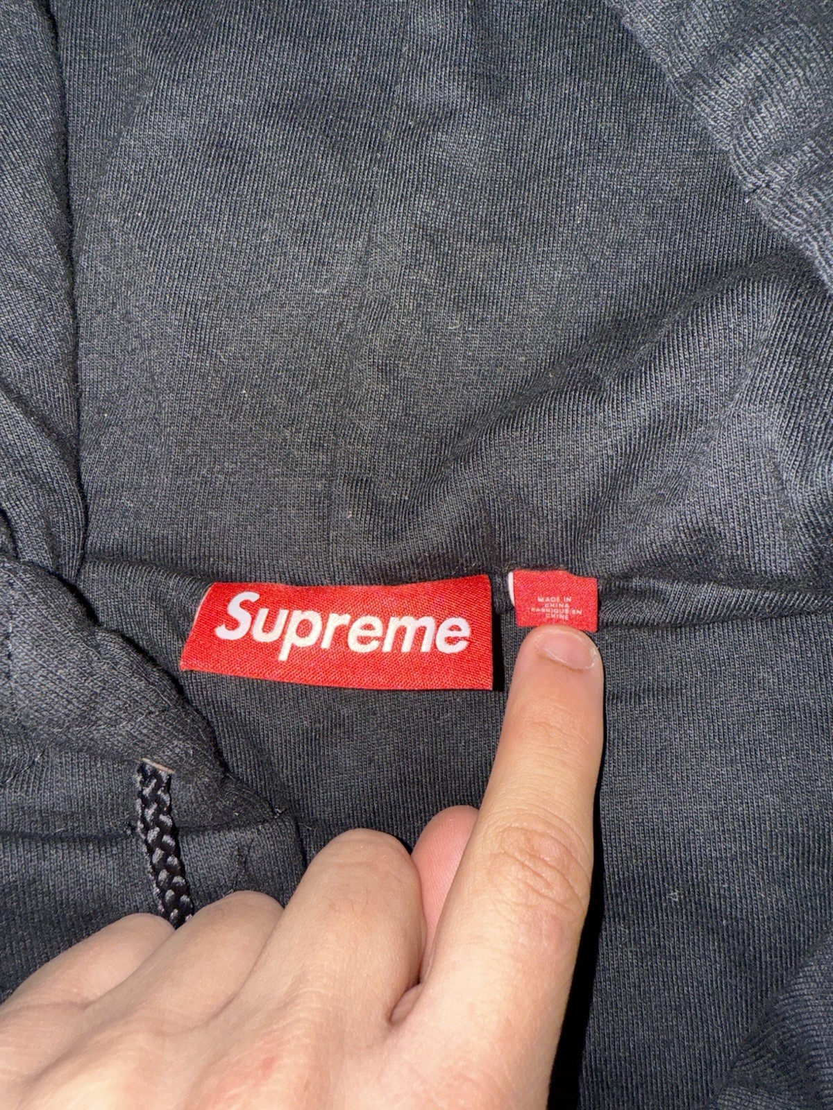 Supreme Quilted Zip Up Hooded Sweatshirt FW25 Black Small image 2