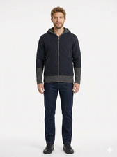 SABOTAGE Strickjacke Grau 30% Wolle/ 70% Acryl Größe M mit Innenjacke