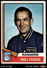 1974 Topps #9 Emile Francis Rangers-Hockey 3 - VG