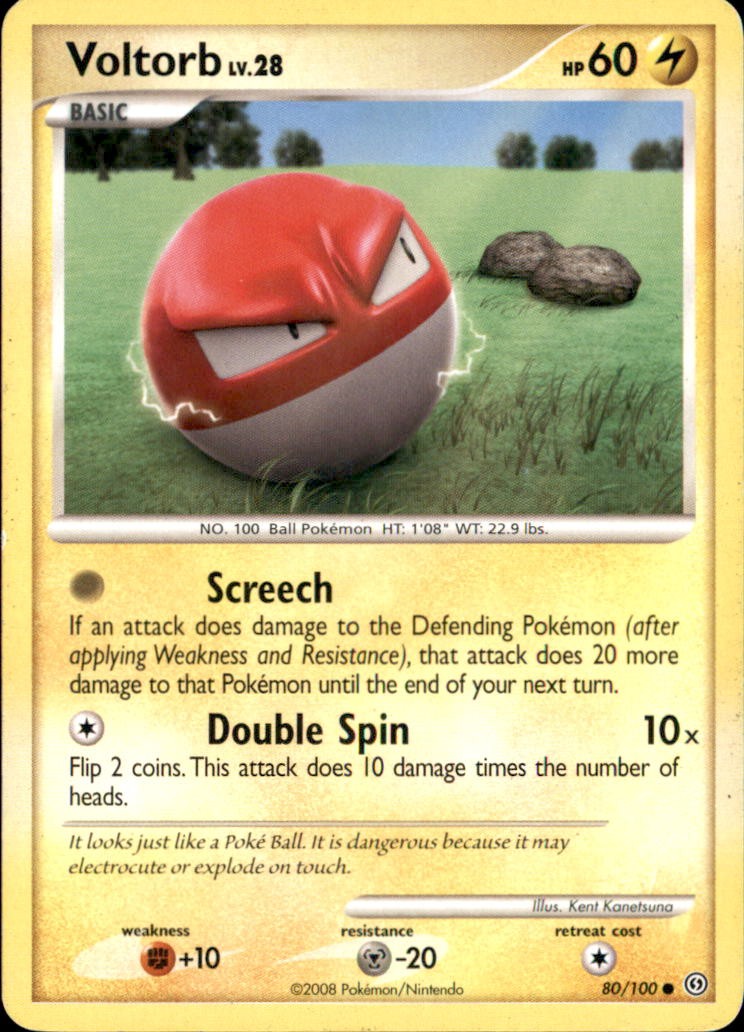 Voltorb 80/100 Common Stormfront Pokemon NM/LP