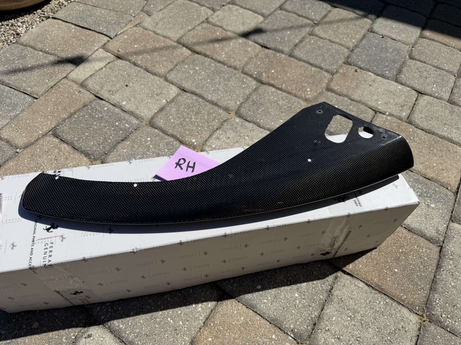 FERRARI 812 FRONT CARBON LATERAL SPOILER RIGHT RH OEM 089246400