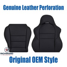 For 2005-2006 Acura Rsx Type-s - Driver Side Complete Leather Seat Covers Black