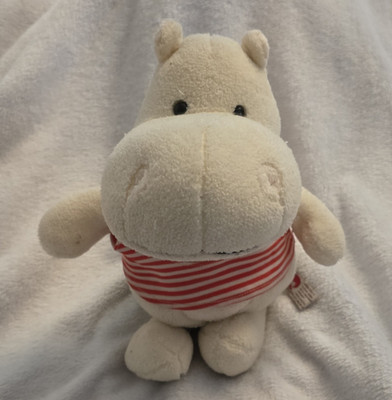 Gund P Lusch Nilpferd Stofftier klein (15 35 cm) Beige/Rot/Weiß Shirt