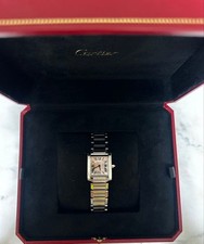 Cartier Tank Watch Womens Pink Shell
