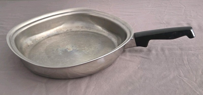 Vintage West Bend Aristo-Craft Square Stainless Steel 12" Frying Pan Skillet