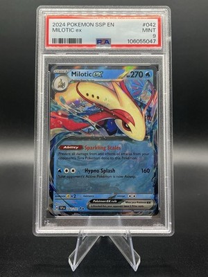Milotic ex 042/191 PSA 9 Double Rare 2024 Pokemon Surging Sparks