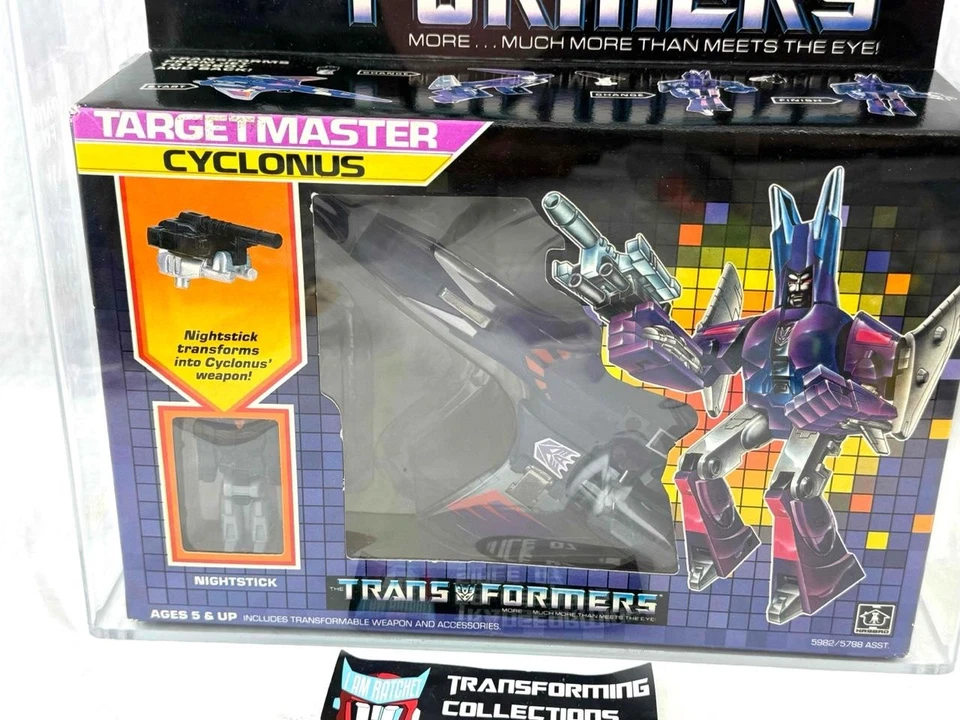Transformers Original G1 1987 Tagetmaster Cyclonus AFA 70+ 70/85/85 MISB - Image 2 of 4