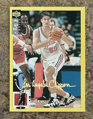 1994-95 Upper Deck Collector's Choice Matt Fish #350 Gold Foil Signature (RC)