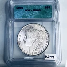 1900 BU GEM MORGAN SILVER DOLLAR UNC MS 63 U.S. MINT RARE COIN 2594