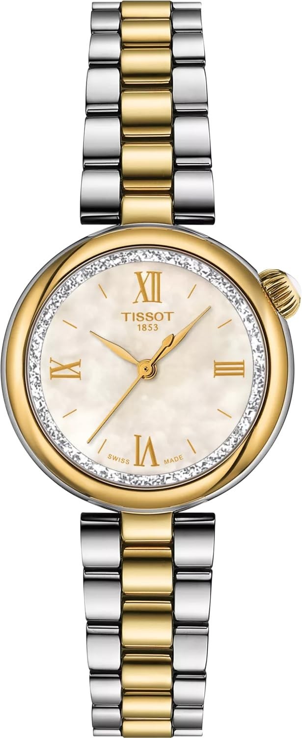 Unused TISSOT Desir T152.010.22.118.01 Two Tone Sapphire Women Watch in Box