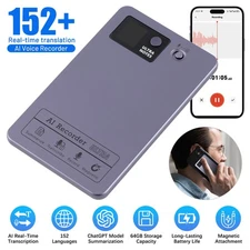 AI Voice Recorder 64GB with GPT-4.0 Summary, 35H Battery, Magnetic Magsafe, New