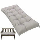 Waterproof Indoor/Outdoor Bench Cushion, Swing Cushion, Thicken Light Grey