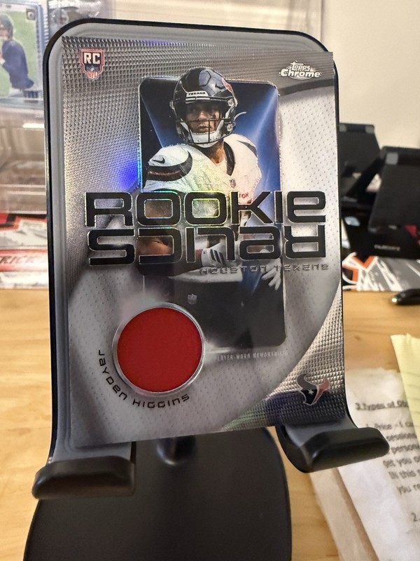2025 Topps Chrome Jayden Higgins Rookie Relics RR-JH Houston Texans (RC)