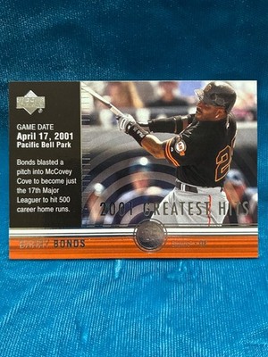 2002 Upper Deck #GH1 Barry Bonds 2001 Greatest Hits San Francisco Giants