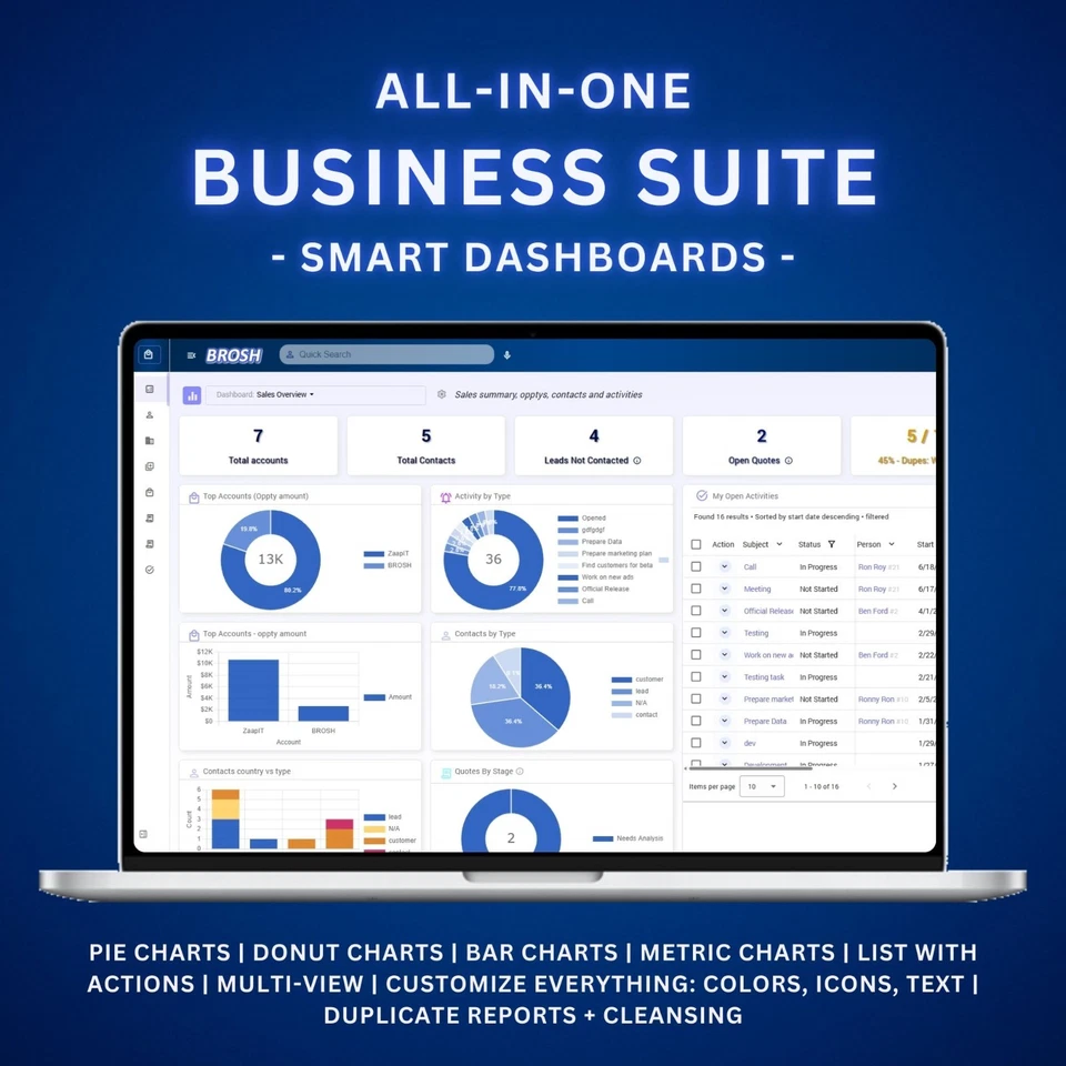 Software de oficina facturas cotizaciones contratos firma electrónica PDF whatsapp correos electrónicos BROSH Foto 2 de 4
