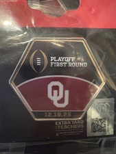 2025 2026 CFP First Round Pin Oklahoma Sooners 12/19/25