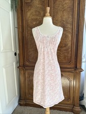 Vintage Y2k Slip Dress Pink Coquette Whimsy Girly Fits M Womens 00's