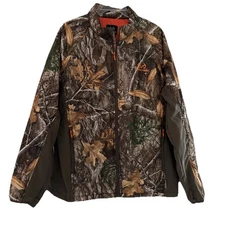 Realtree Edge Camo TKF M1482RE Jacket Mens XL Softshell Full Zip Hunting Coat