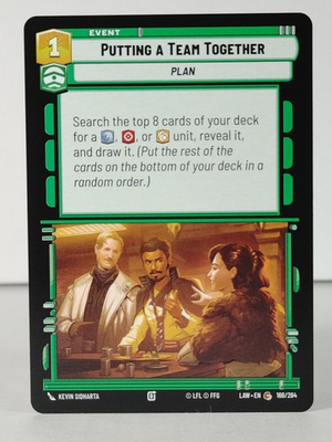 #ad Putting a Team Together A Lawless TIme #166 Star Wars Unlimited singles $1.04