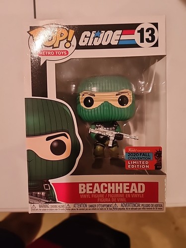 Funko Pop! GI Joe # 13 Beachhead 2020 Fall Convention Limited w/ Protector - Bild 1 von 6