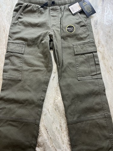 Boys Art Class Cargo Jogger Pants Size 12 Olive green Reinforced Knee - Picture 2 of 11