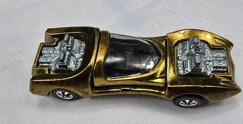 Hot Wheels Redlines Mod Quad Gold Diecast Car 1:64 Scale Redline Wheels 1969