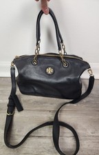 Tory Burch Robinson Black Pebbled Shoulder Crossbody Bag