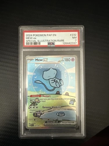 PSA 7 Bubble Mew SIR Paldean Fates