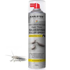 Karlsten Hyper Power Silverfish Killer Spray 600ml Fast-Acting Indoor Control