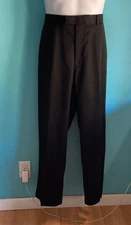 Perry Ellis Portfolio Mens Size 36 Black Dress Pants 30” Inseam Office Business