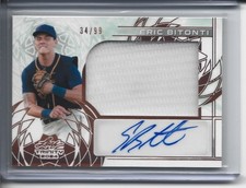 2024 LEAF TRINITY ERIC BITONTI ROOKIE RC JUMBO PATCH AUTO 34/99 BREWERS