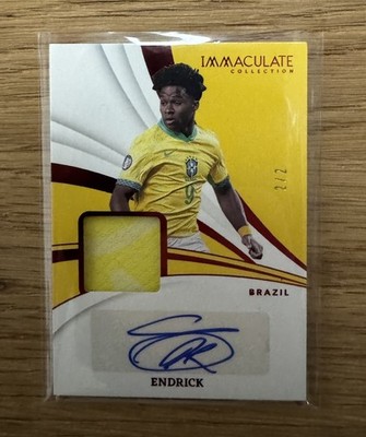 2024-25 Panini Immaculate Endrick Memorabilia Autographs 2/2 Brazil #MA-E