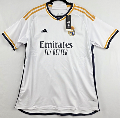 #ad #ad Manchester United Adidas Away Jersey XL White AEROREADY Emirates NWT Soccer $69.73