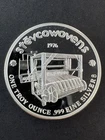 Rare 1976 Engelhard Stevcoknit Stevcowovens 1 OZ. .999 Silver Round Fabrics