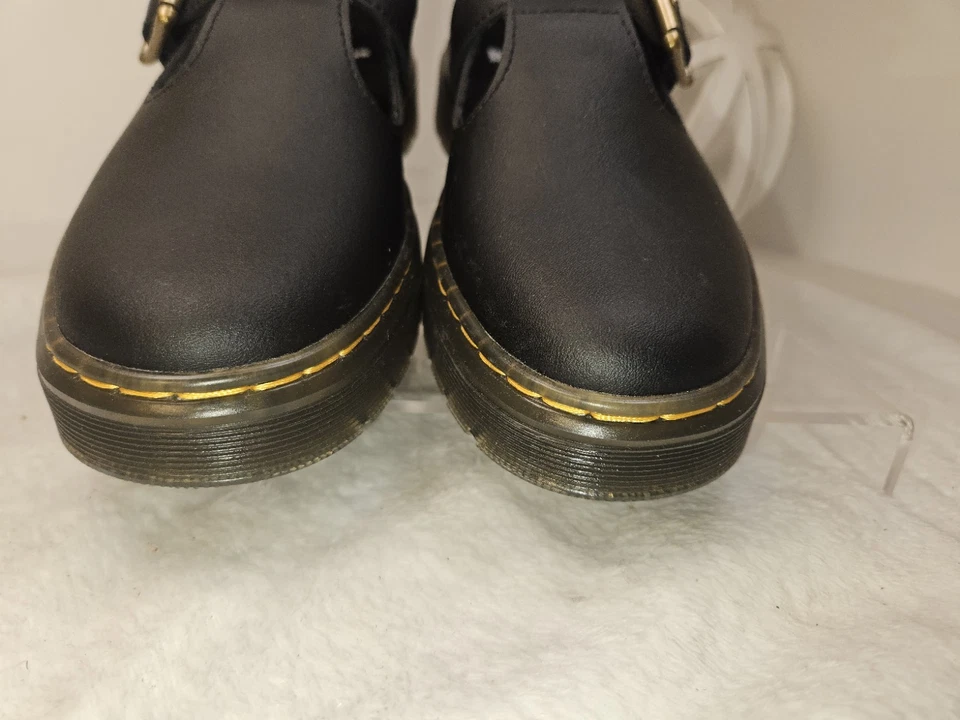 Zapatos planos de cuero Dr Martens Polly Mary Jane negros para mujer talla 6 Foto 4 de 4
