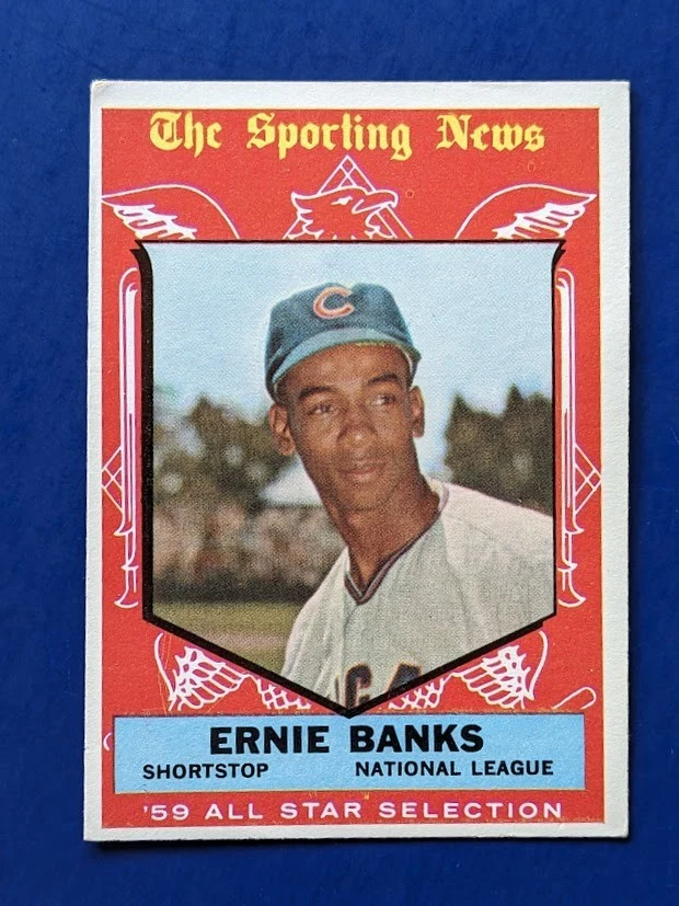 Ernie Banks Baseball 1959 Season Sports Trading Cards