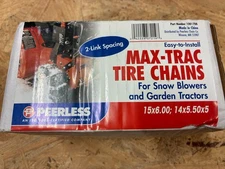 Peerless 1061756 Max Trac 2-Link 15x6.00; 14x5.50x5 Snowblower Tire Chains